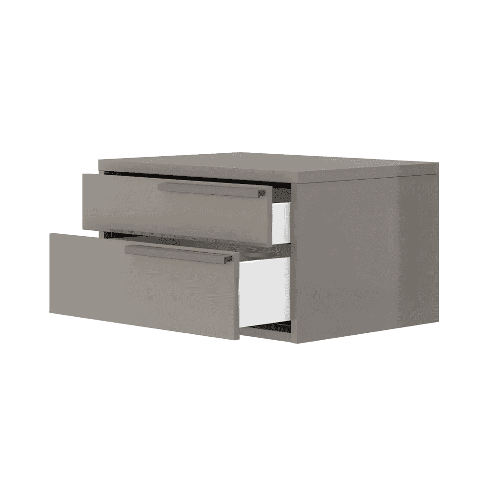 Comodino Monarch grigio a destra