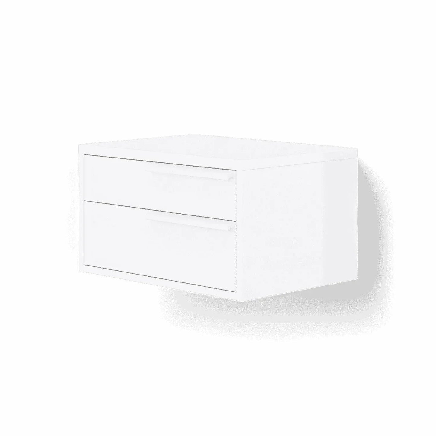 Comodino Monarch bianco destro