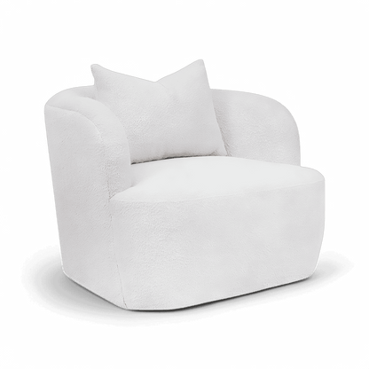 Poltrona Naomi in Boucle Bianco