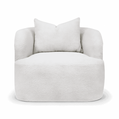 Poltrona Naomi in Boucle Bianco