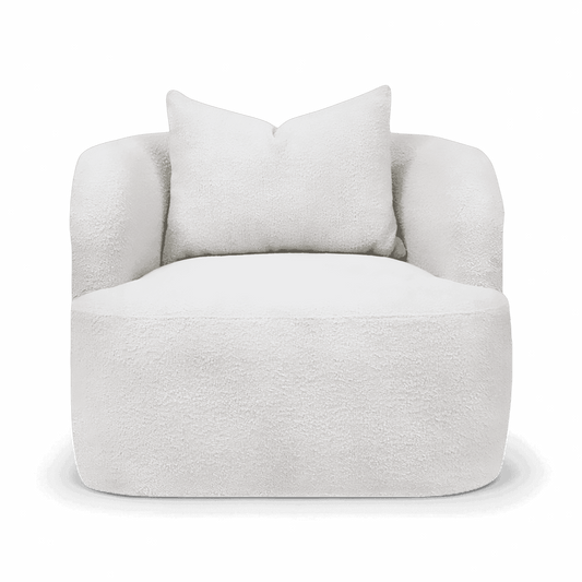Poltrona Naomi in Boucle Bianco