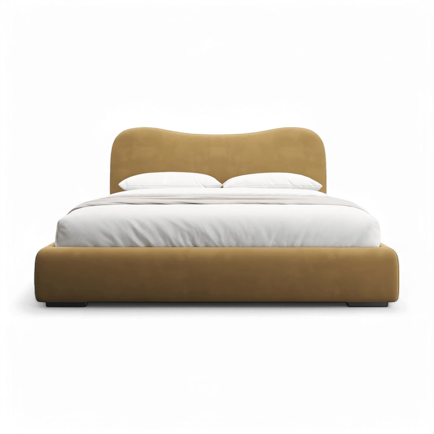 Letto Nido in velluto cammello