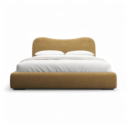 Letto Nido in velluto cammello