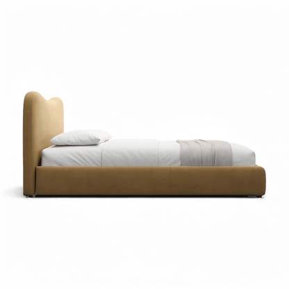 Letto Nido in velluto cammello