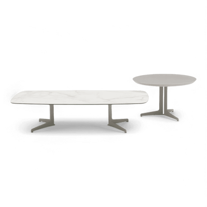 Set da tavolino Orsino bianco e tortora