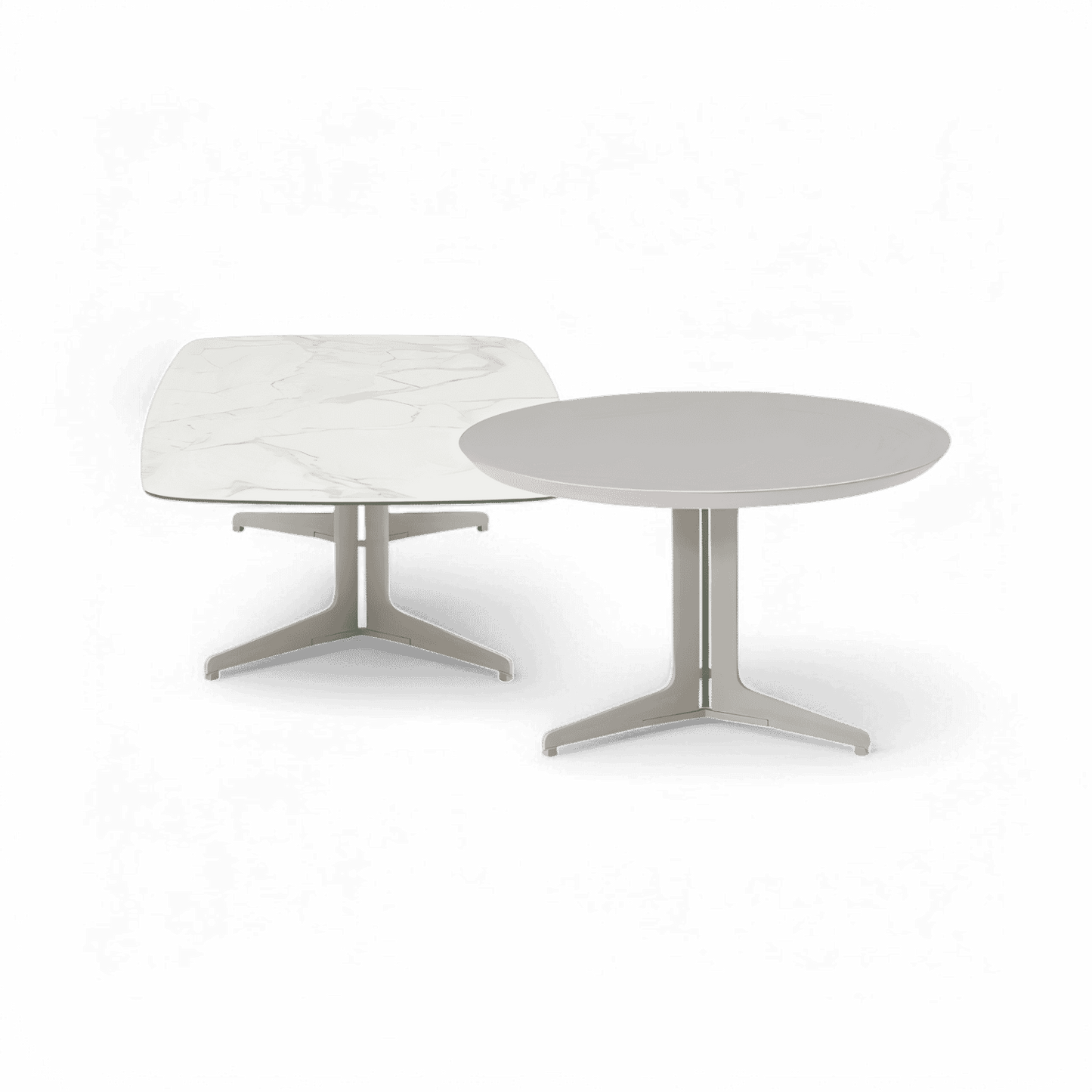 Set da tavolino Orsino bianco e tortora