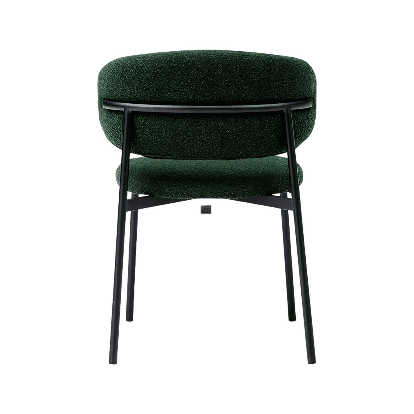 Sedia da pranzo Zoya Green Boucle