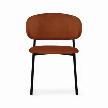 Sedia da pranzo Zoya Terracotta