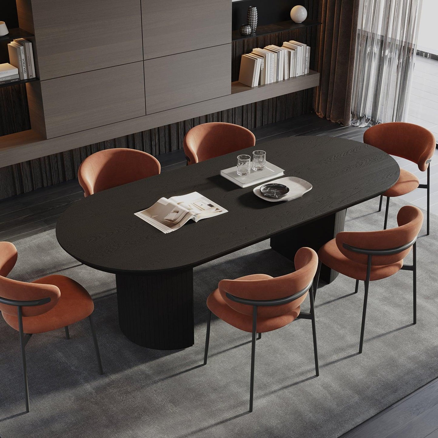 Sedia da pranzo Zoya Terracotta